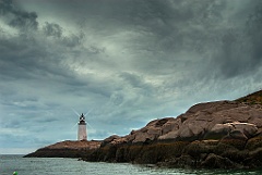 Swirling Storm Clouds Around Moose Peak Lighthouse